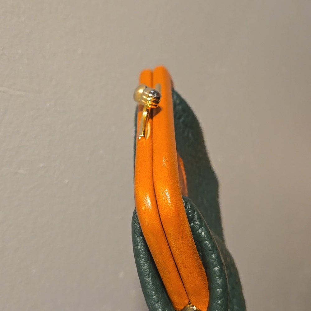 Dooney & Bourke Green and Tan Leather Wallet - Picture 12 of 12